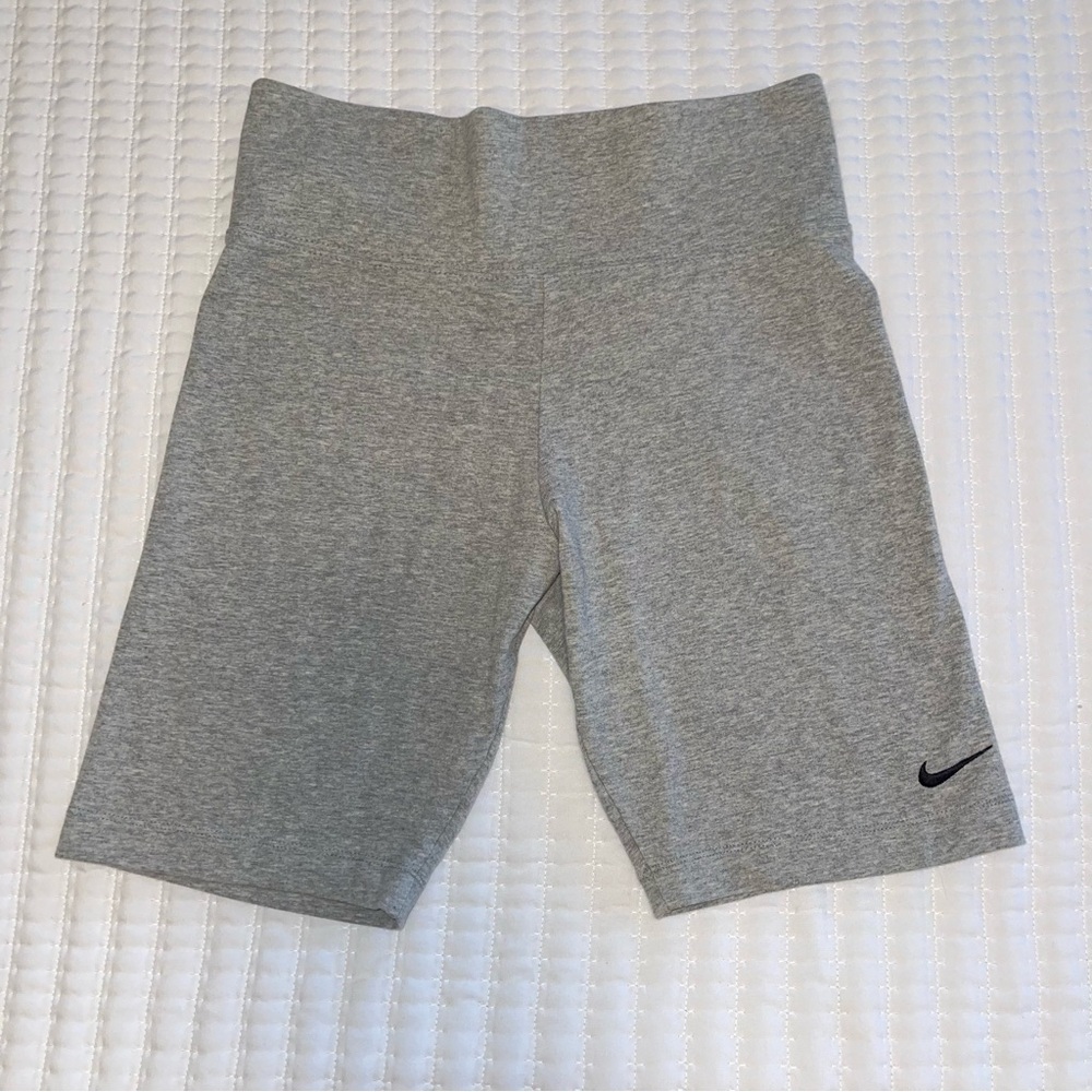 Nike Heather Gray Biker Shorts